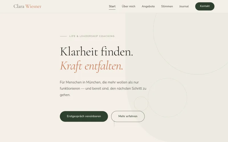 Aperçu de Berater CMS — système de gestion de contenu pour coachs, conseillers et consultants