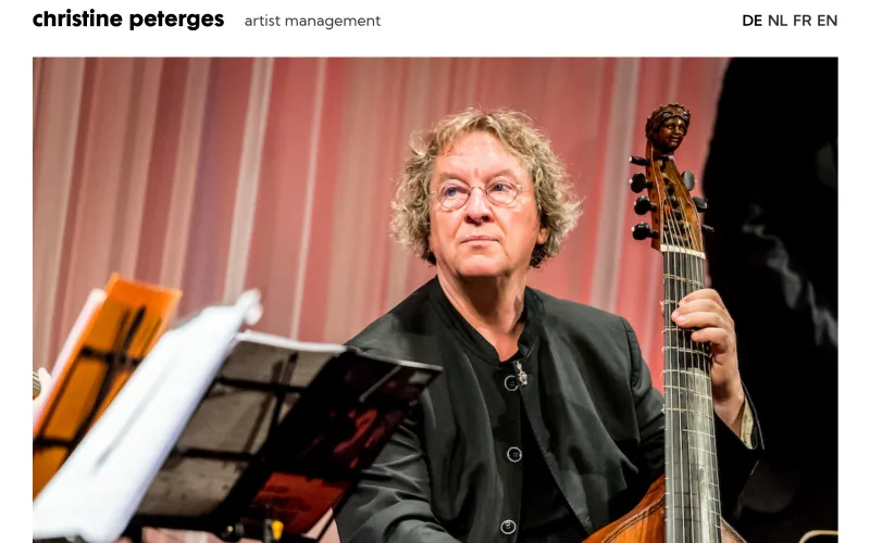 Aperçu du site Christine Peterges, site web professionnel créé en Belgique